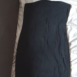 Tight black mini dress